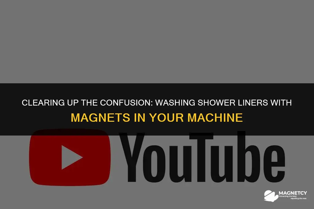 can you wash shower liners with magnets in washing machine