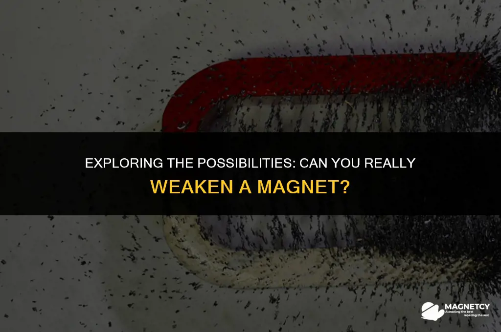 can you weaken a magnet