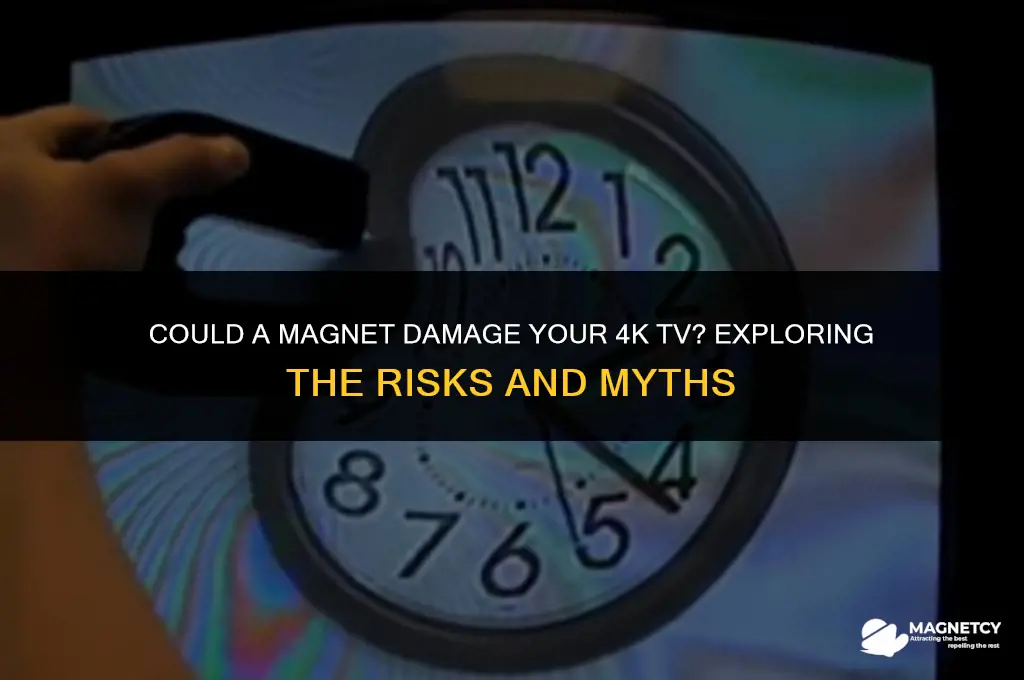 could a magnet damage a 4k tv