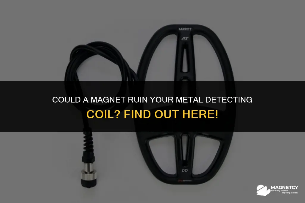 could a magnet make a metal detecting coil go bad