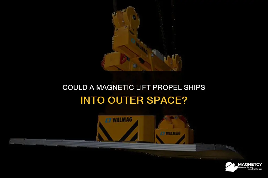 could a magnetic lift propeller ship into outer space