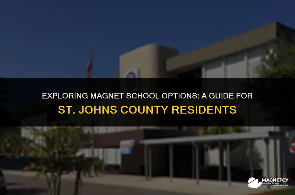 could a st johns county resident attend duvals schools magnet