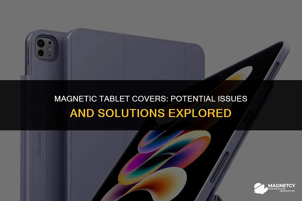 could a tablet cover with magnets cause problems
