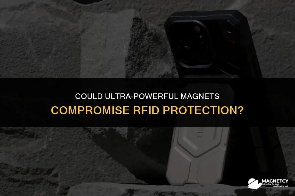 could an ultra powerful magnet cause problems with rfid protection
