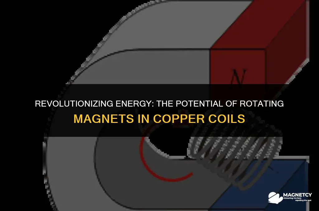 could be generated by rotating magnets within copper coils