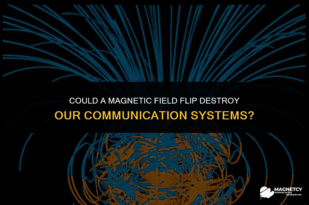 could flipping of the magnetic field destroy comunications