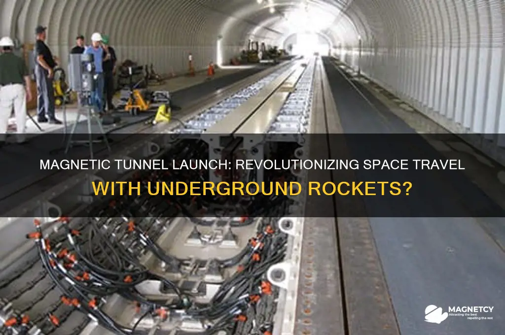 could rockets be shot into space using tunnels and magnets