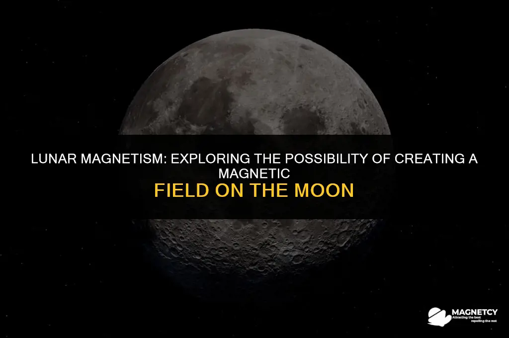 could we create a magnetic field on the moon