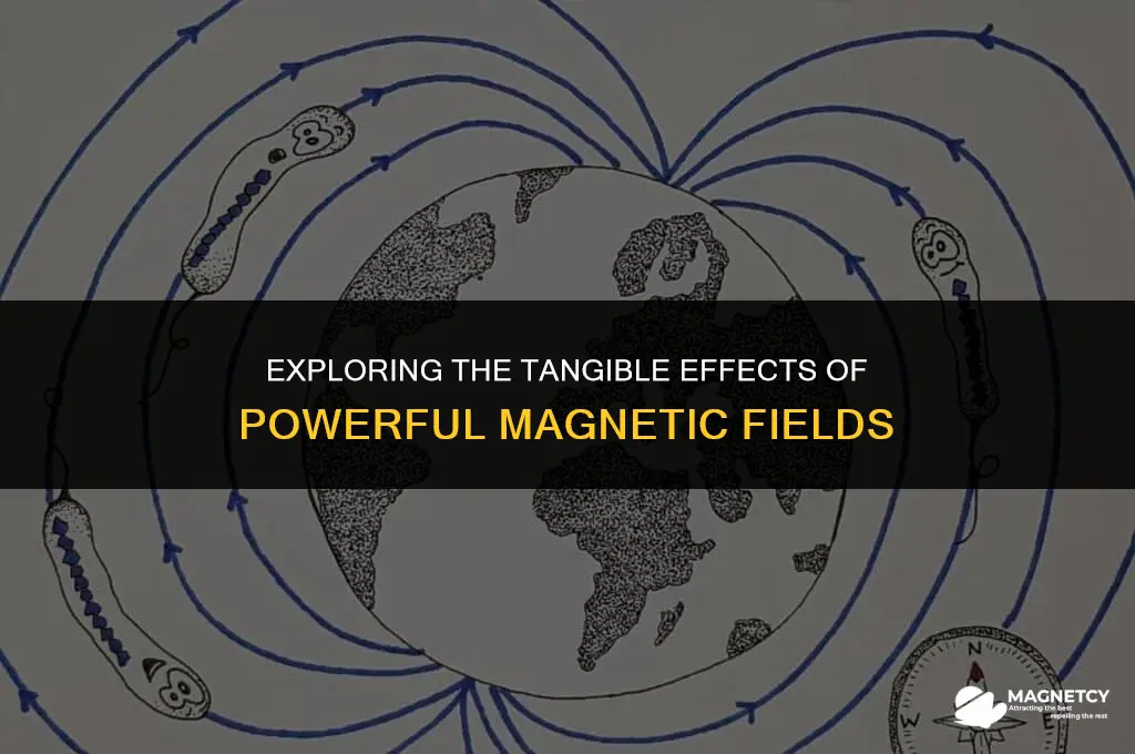 could you physically feel a strong enough magnetic field
