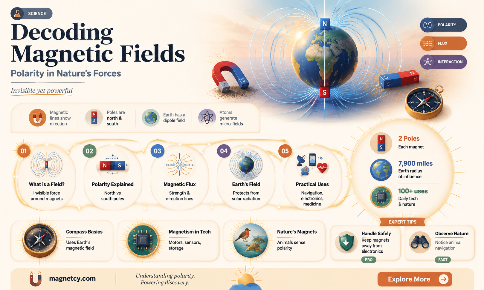 are magnetic fields positive or negative