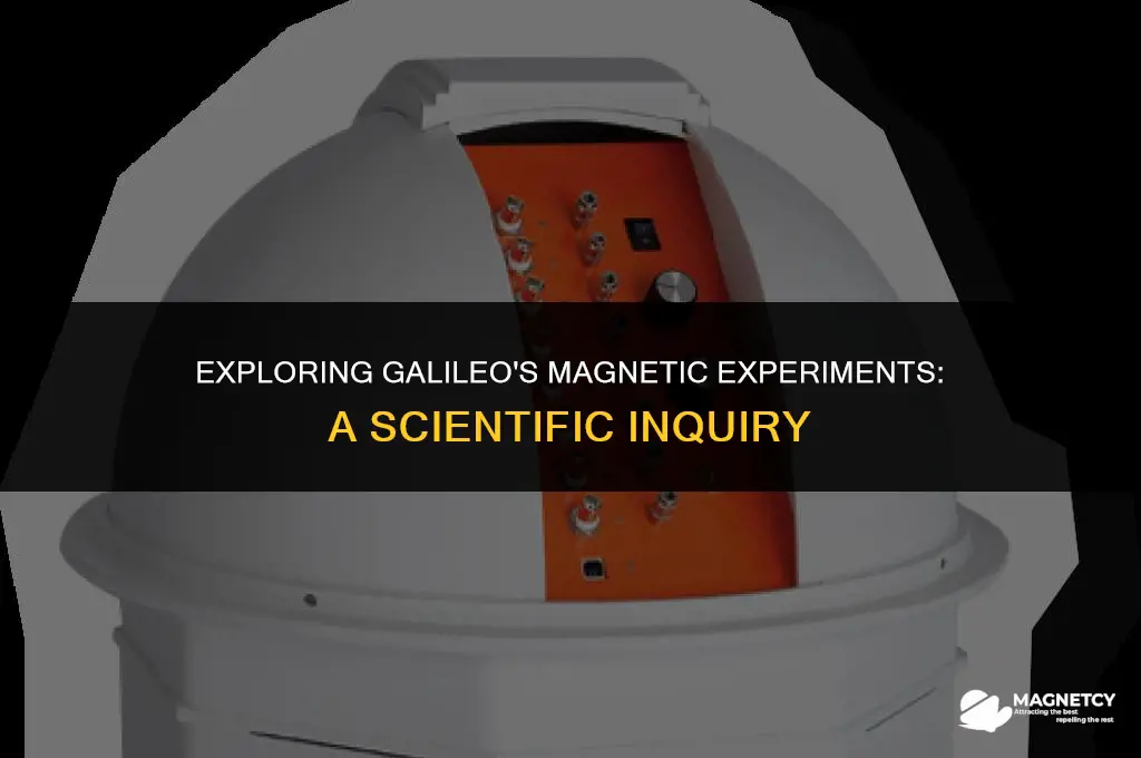 did galileo work with magnets