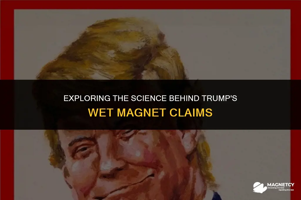 did trump say if magnets get wet they won