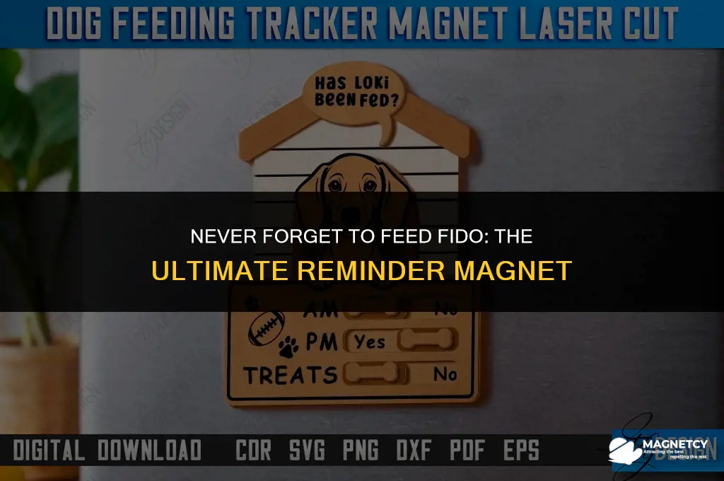 did you feed the dog reminder magnet