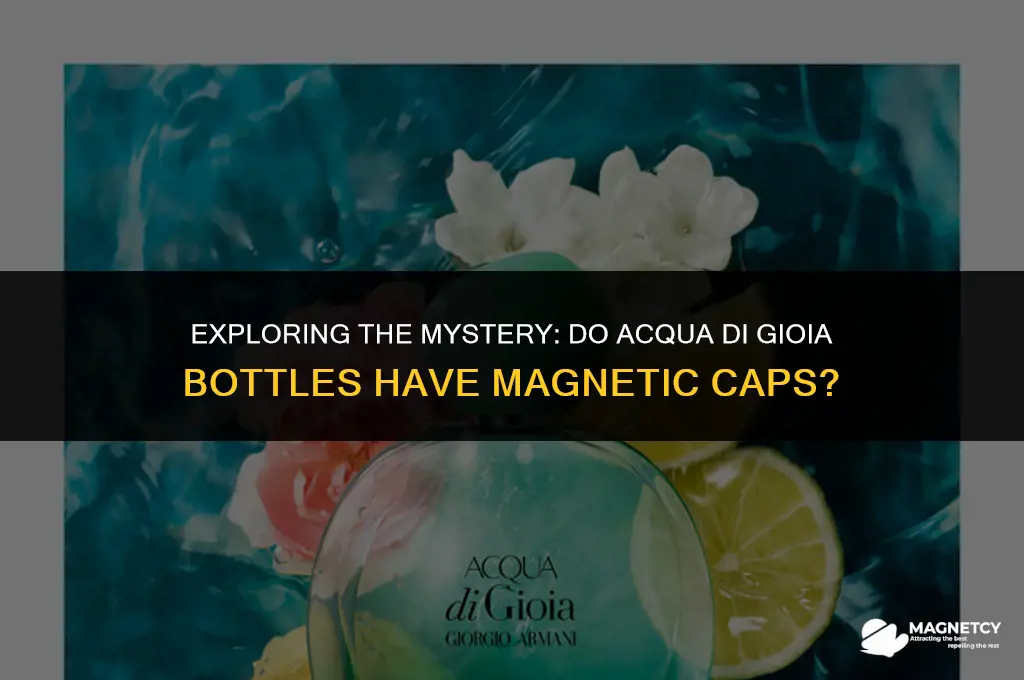 do acqua di gio bottles have magnetic caps
