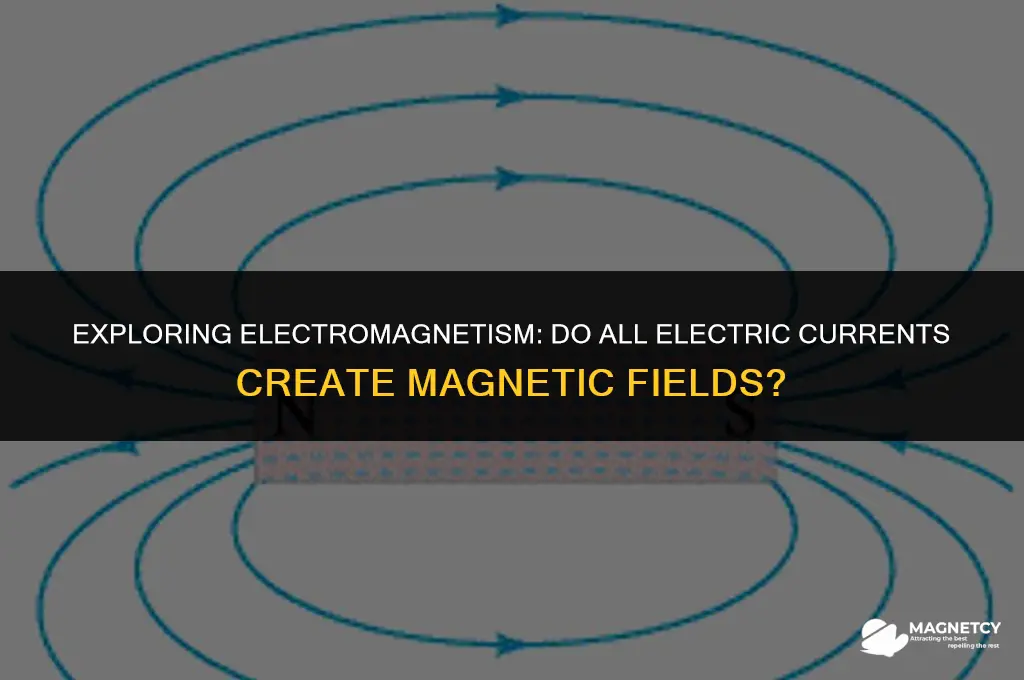 do all electric currents produce magnetic fields