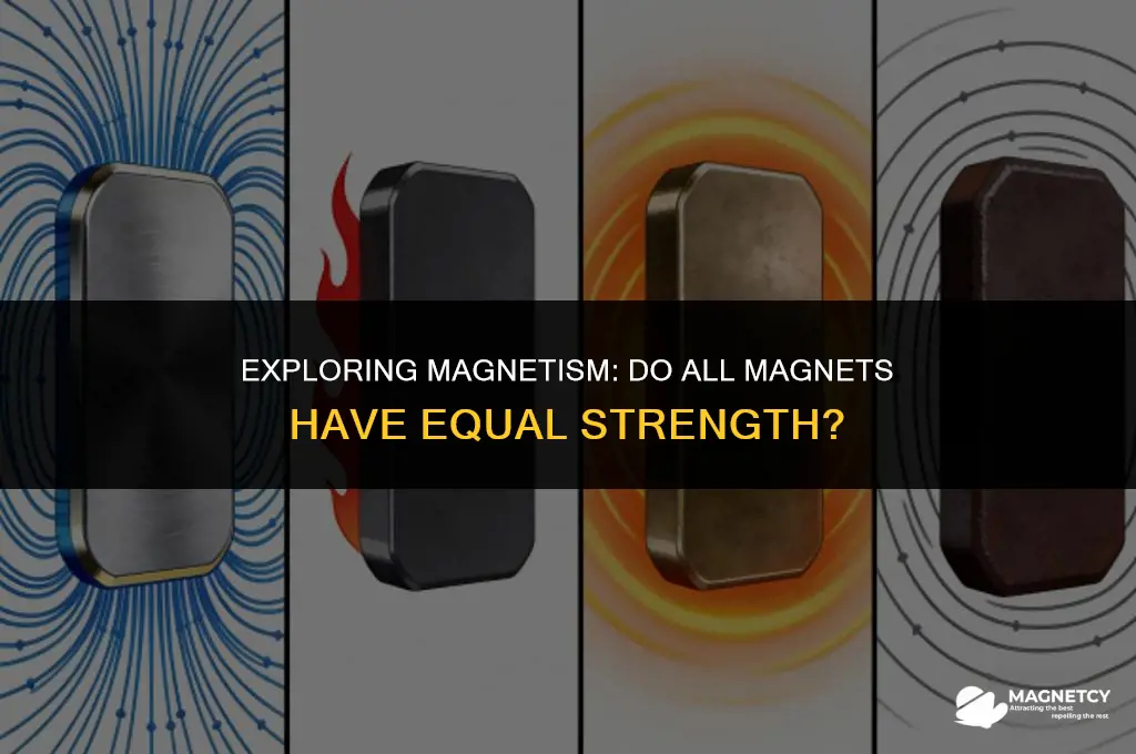 do all magnets have the same amount of magnetism