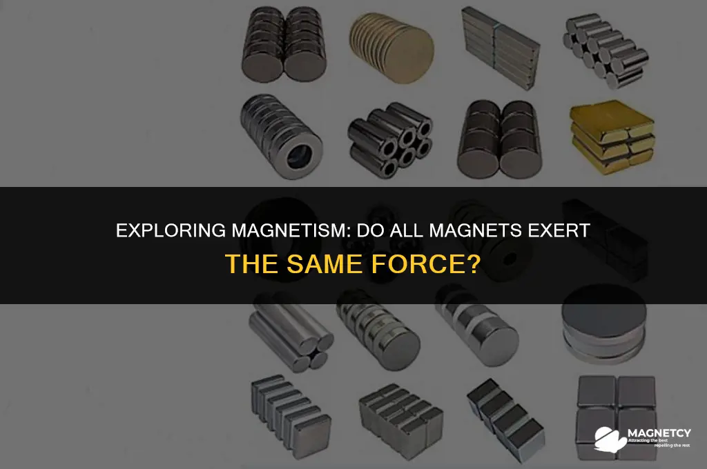 do all magnets have the same force