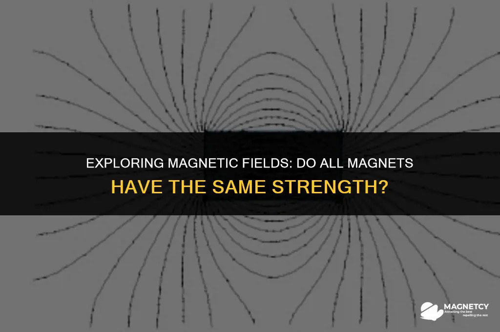 do all magnets have the same size magnetic field