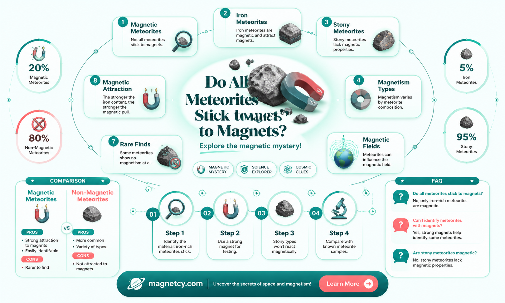 are all meteorites attracted to magnets