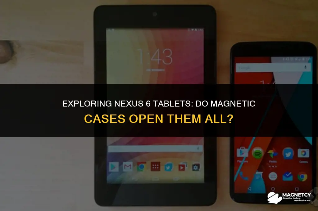 do all nexus 6 tablets open with magnetic case