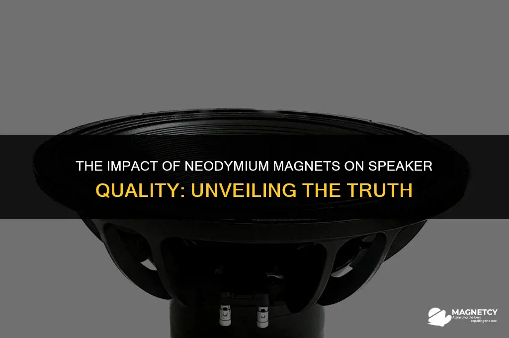do better speakers have better neodymium magnets