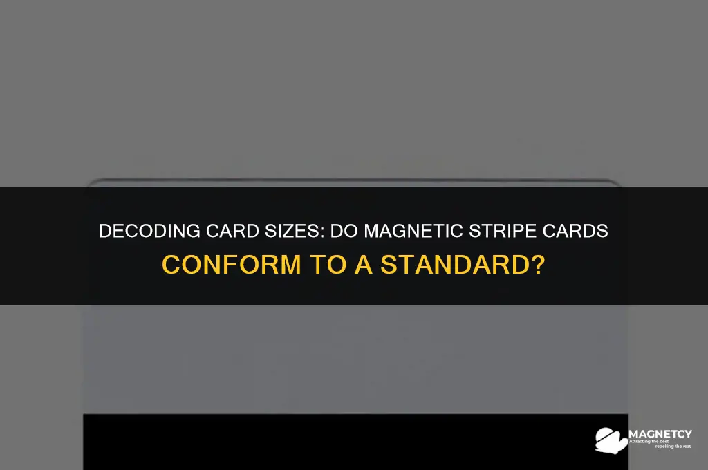 do cards with magnetic stripe have the same size