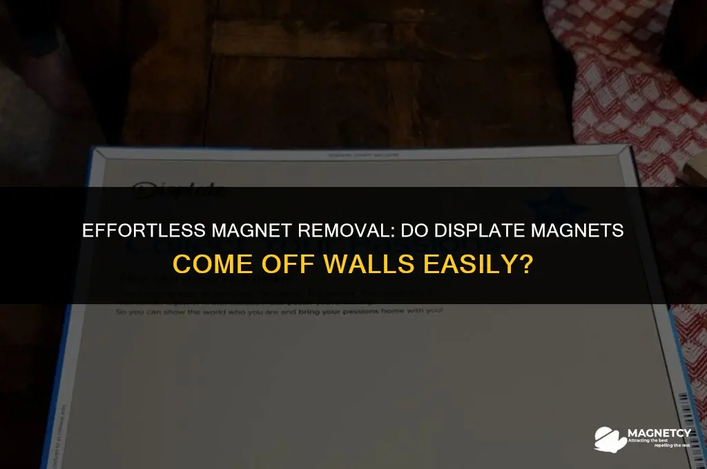 do displate magnets remove easy off wall