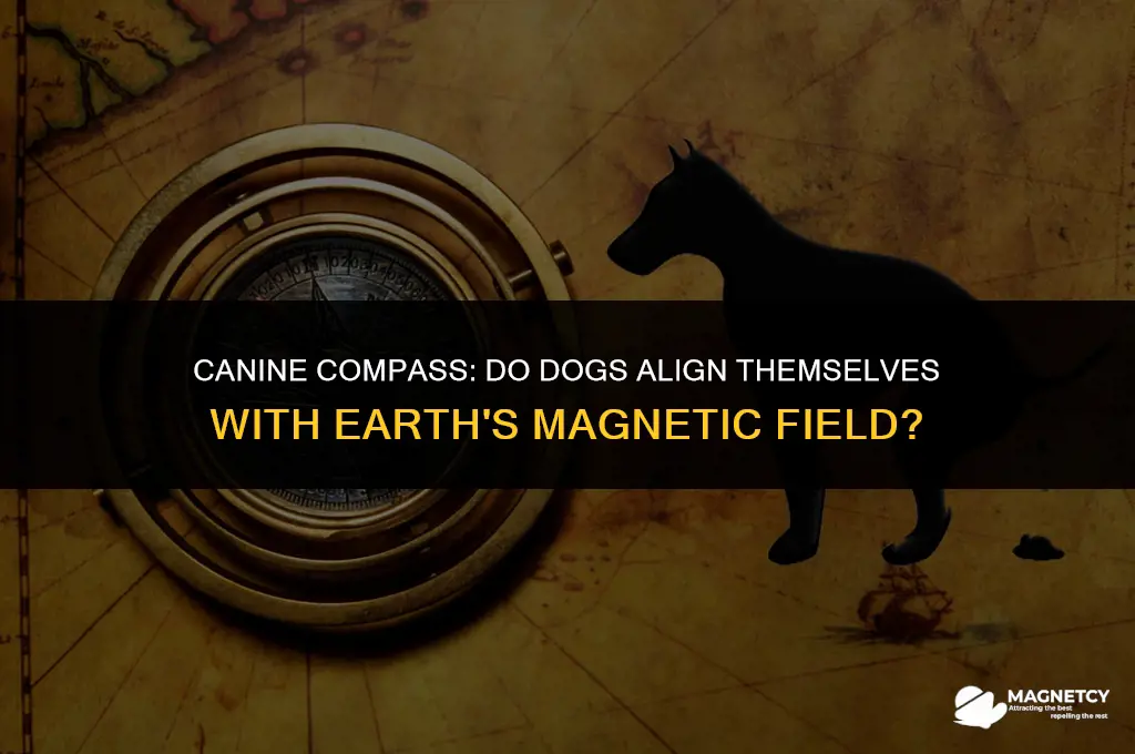do dogs align themselves with earth