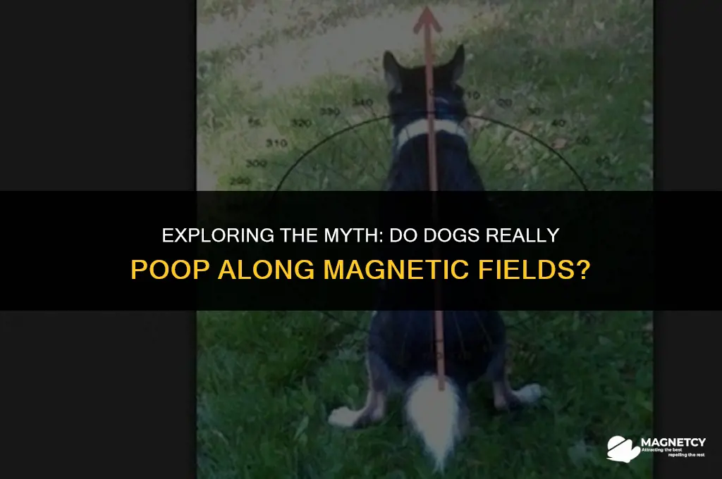 do dogs poop along magnetic fields