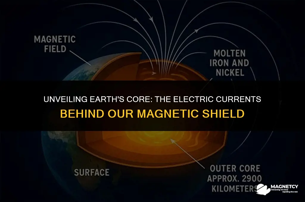 do electric currents on earths core create earth