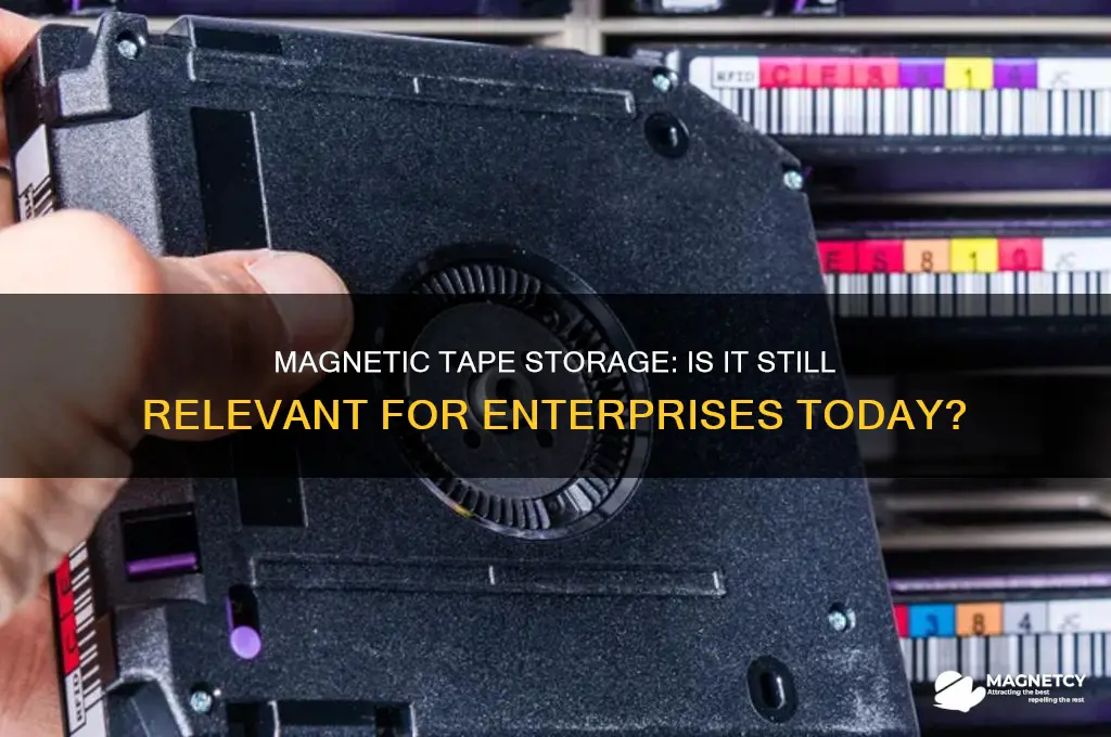 do enterprises still use magnetic tape for storage