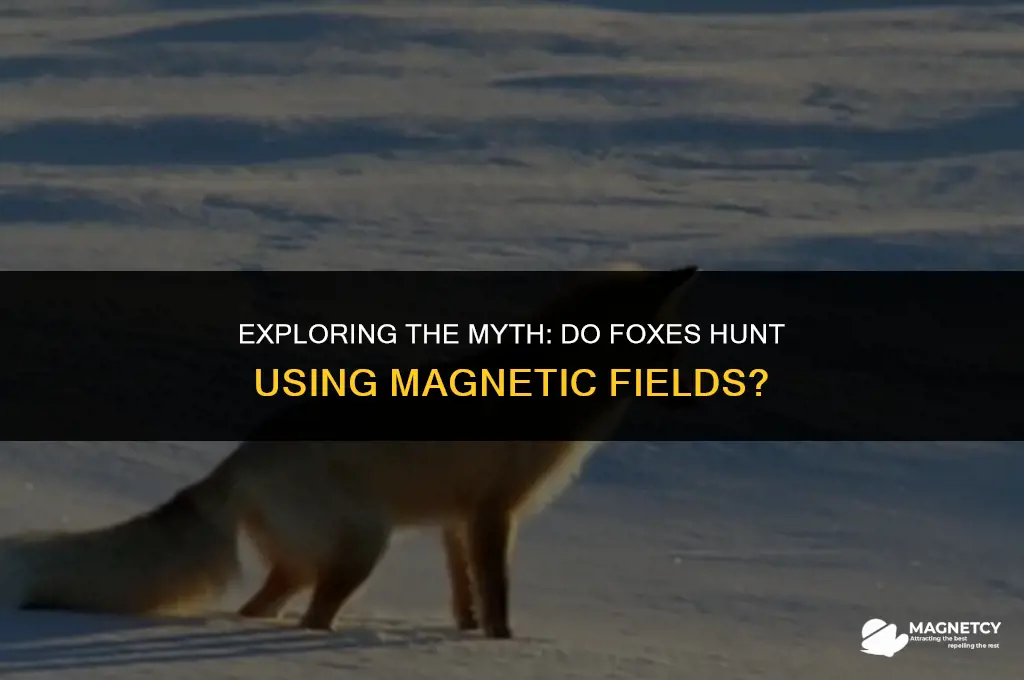 do foxes hunt by magnetic fields