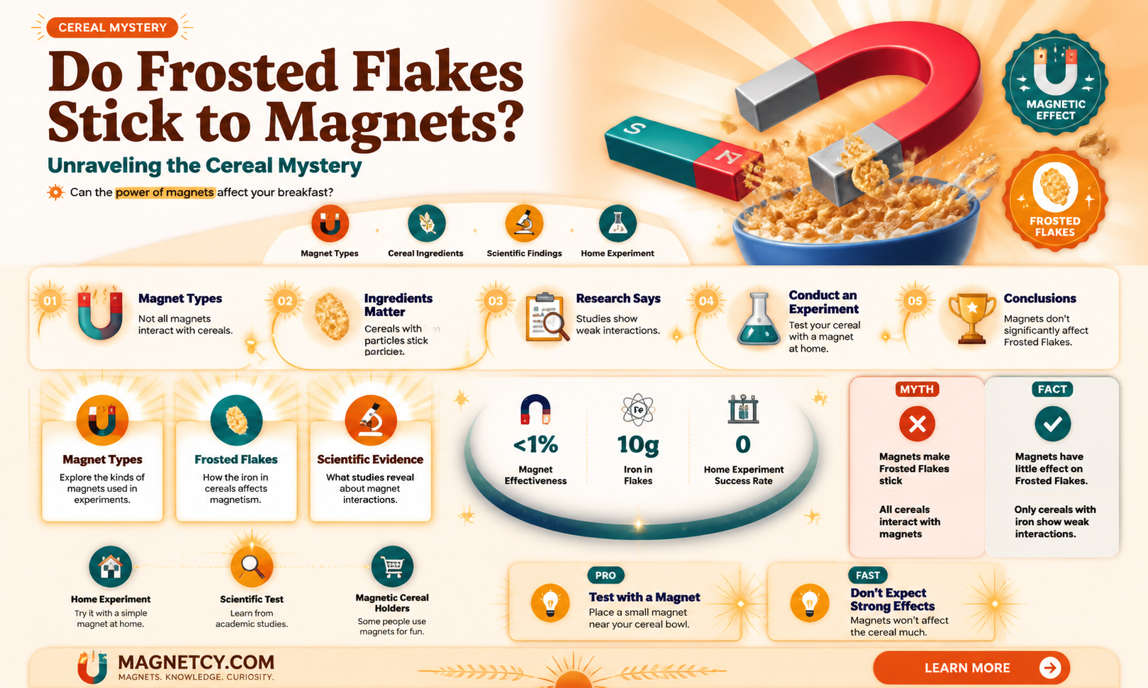 are frosted flakes attracted to magnets