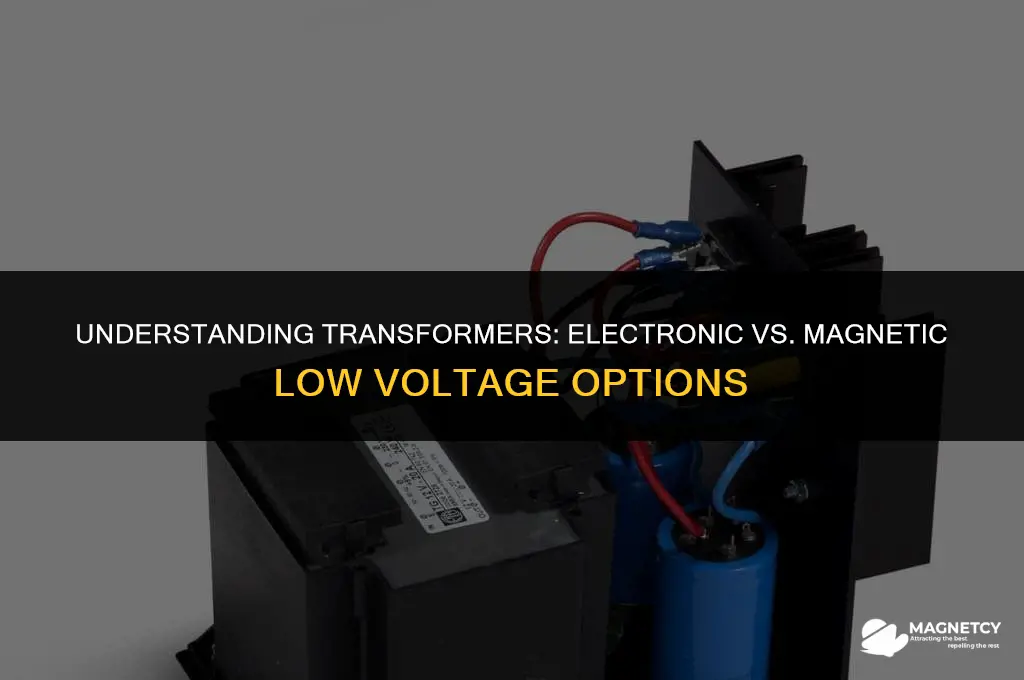 do i have electronic or magnetic low voltae transformer
