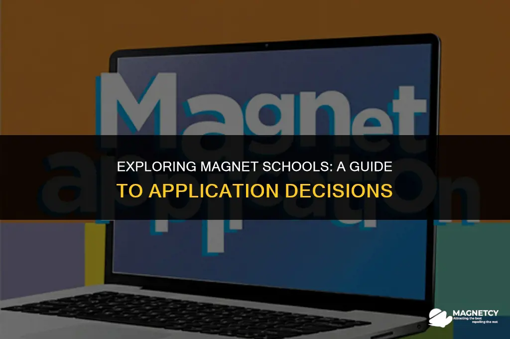 do i have to apply for magnet schools
