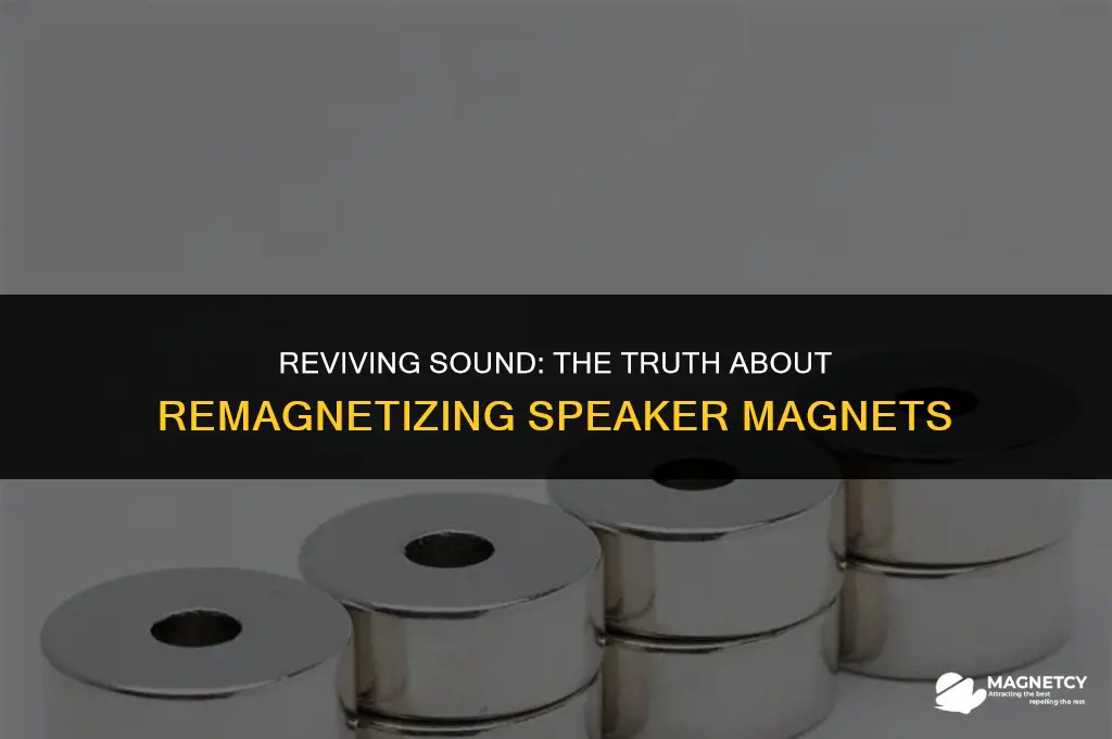 do i have to remagnitize speaker magnets