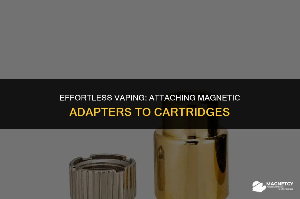 do i install the magnetic adapter onto the cartridge