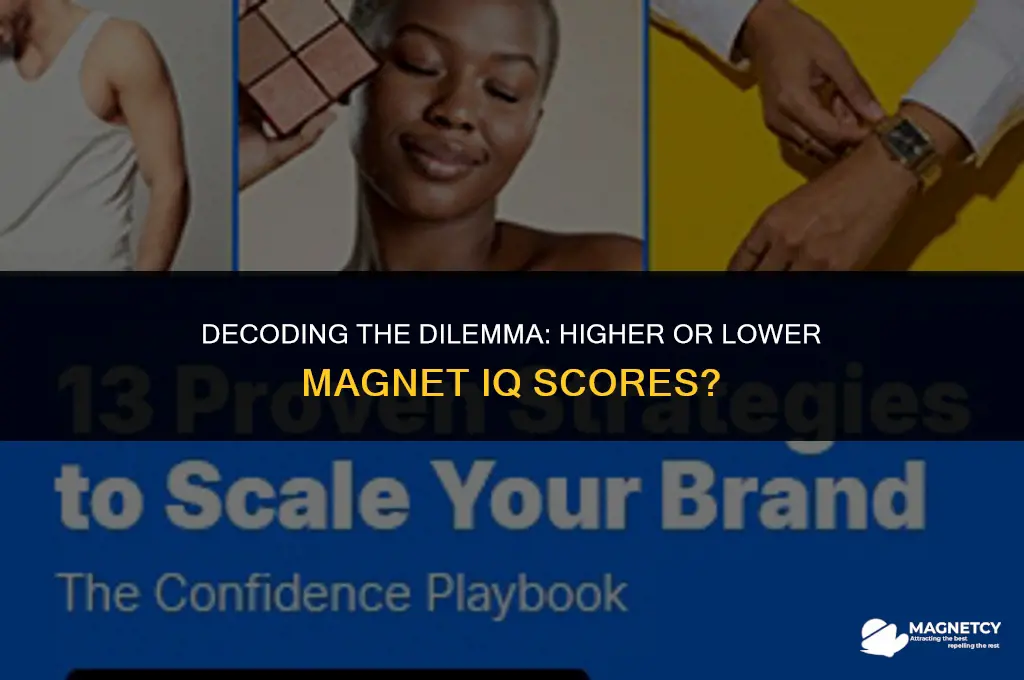 do i want the magnet iq score higher or lower