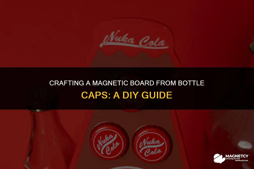 do it yourself bottle cap magnetic board
