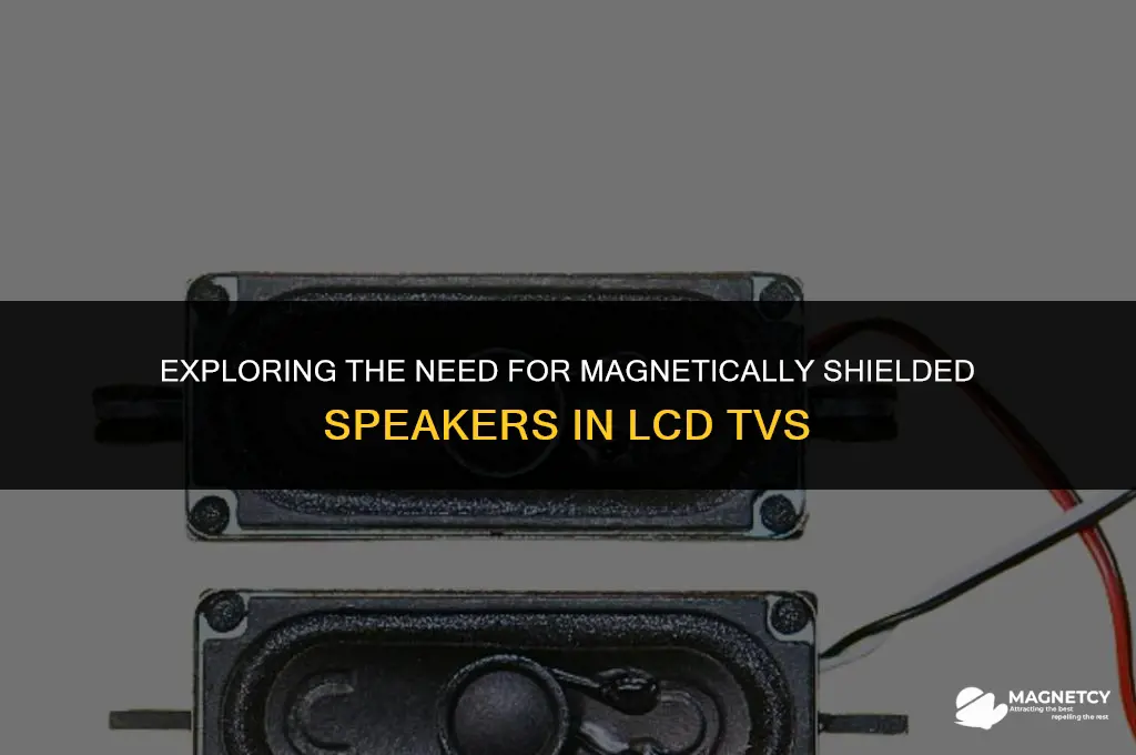 do lcd tvs need magnetically shielded speakers