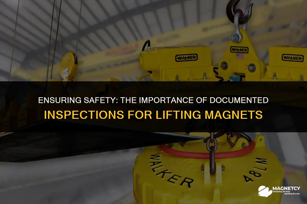 do lifting magnets need to have a documented insepction