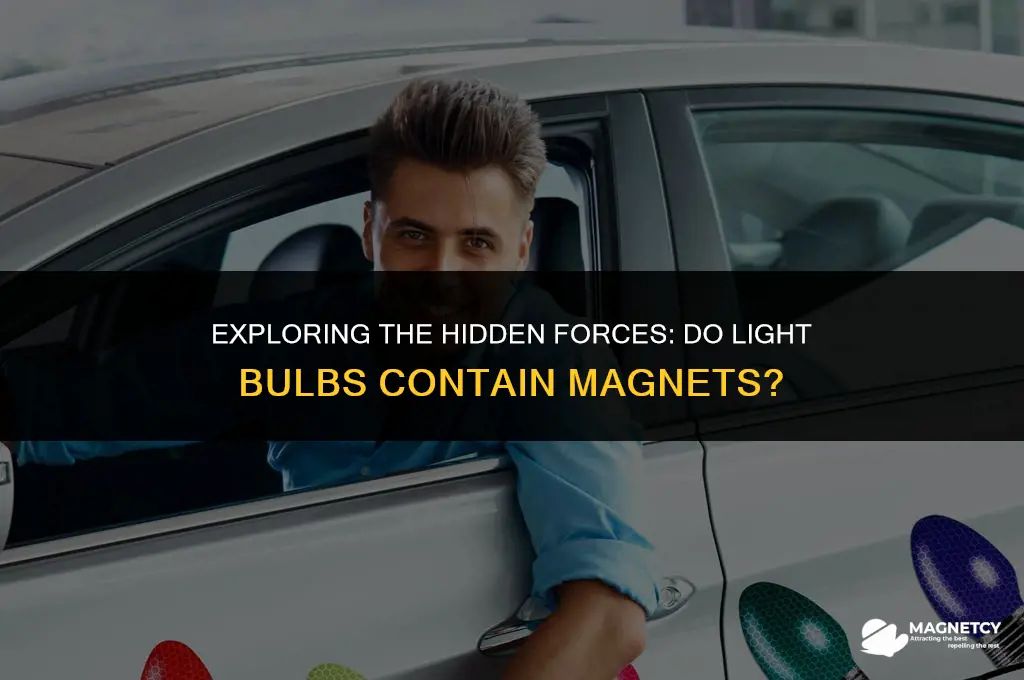do light bulbs have magnets in them