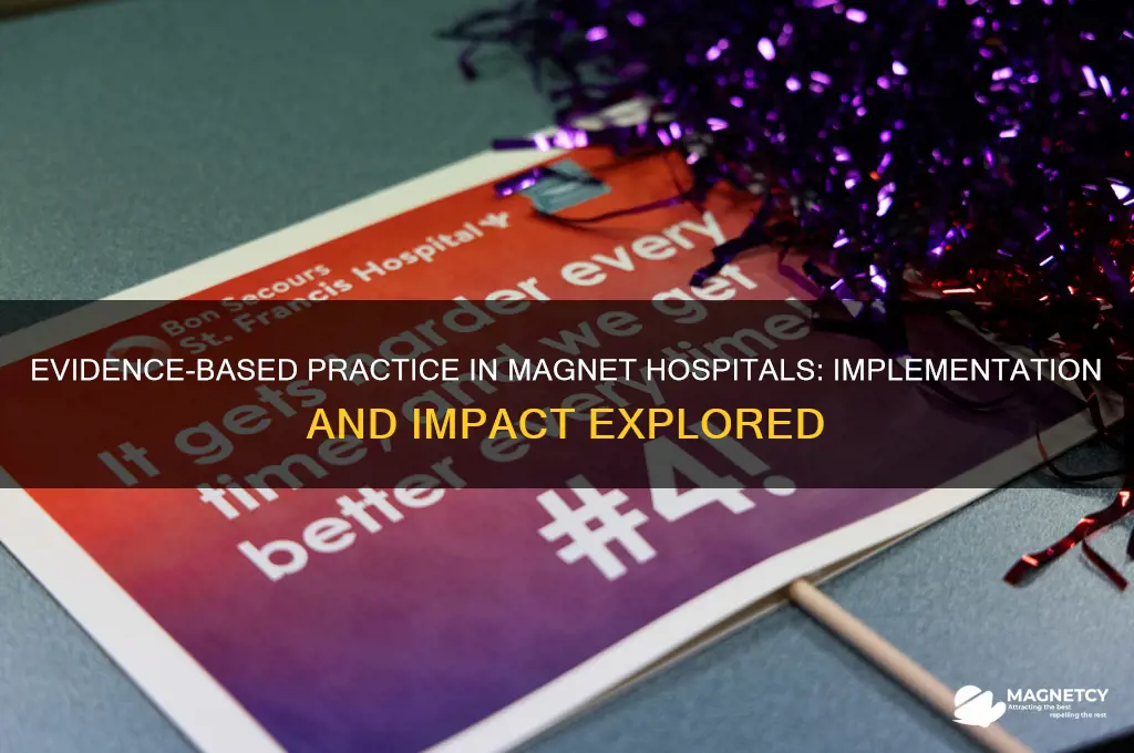 do magnet hospitals use evidence based practice