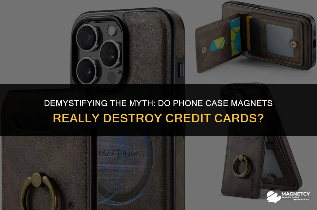do magnet in phone case destroy credit card