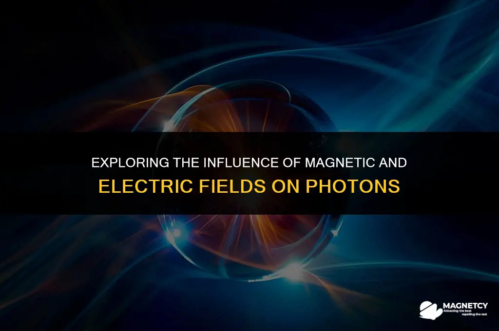 do magnetic and electric fields affect photons