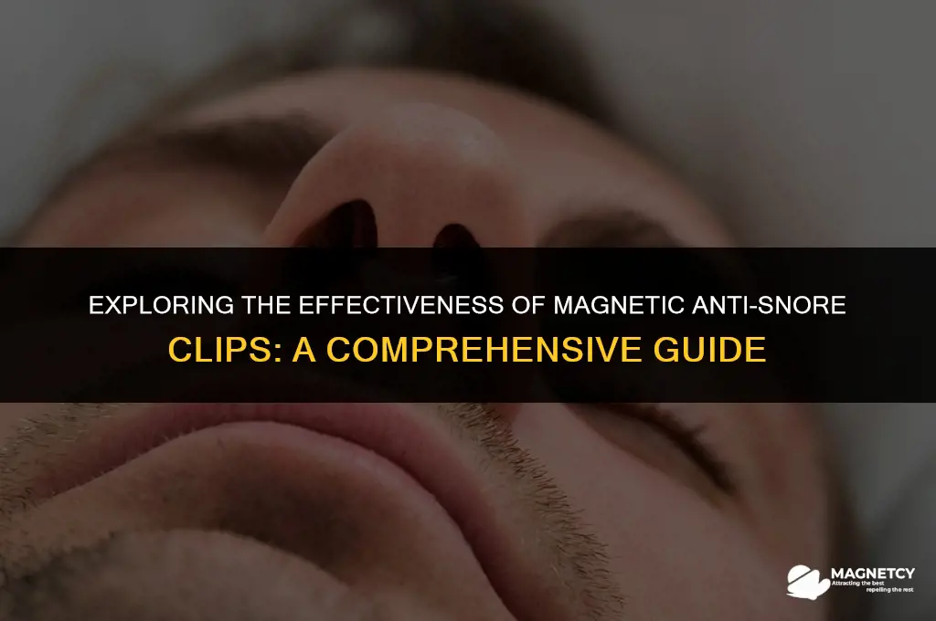 do magnetic anti snore clips work