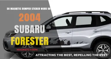 Do Magnetic Bumper Stickers Work on a 2004 Subaru Forester?