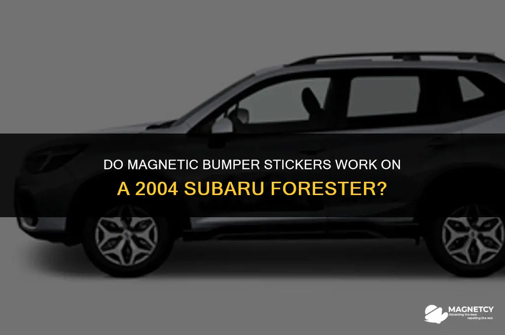 do magnetic bumper sticker work on a 2004 subaru forester