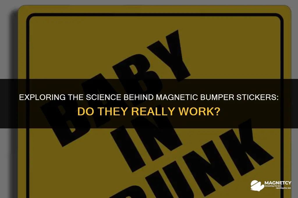 do magnetic bumper stickers work