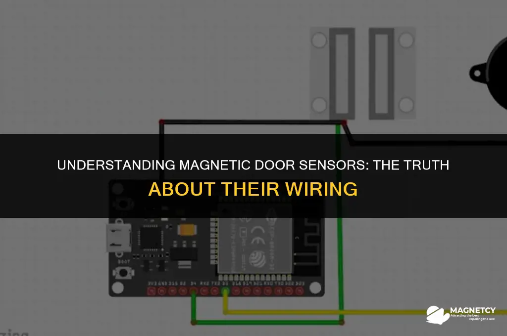 do magnetic door sensors have three wires